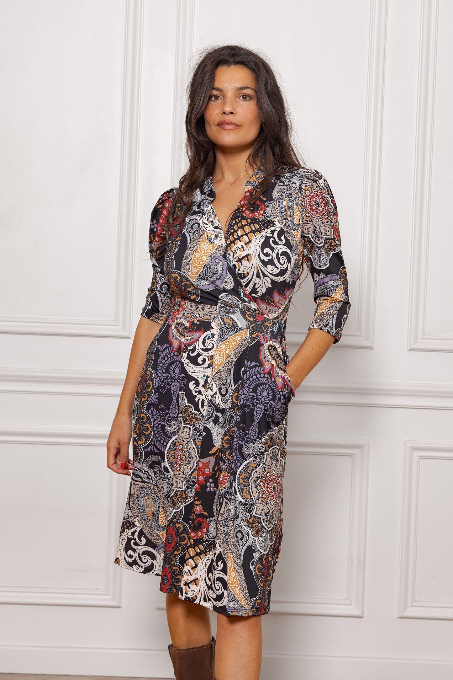 Robe Courte Otis Multicolore Cachemire