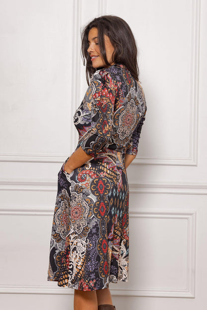 Robe Courte Otis Multicolore Cachemire