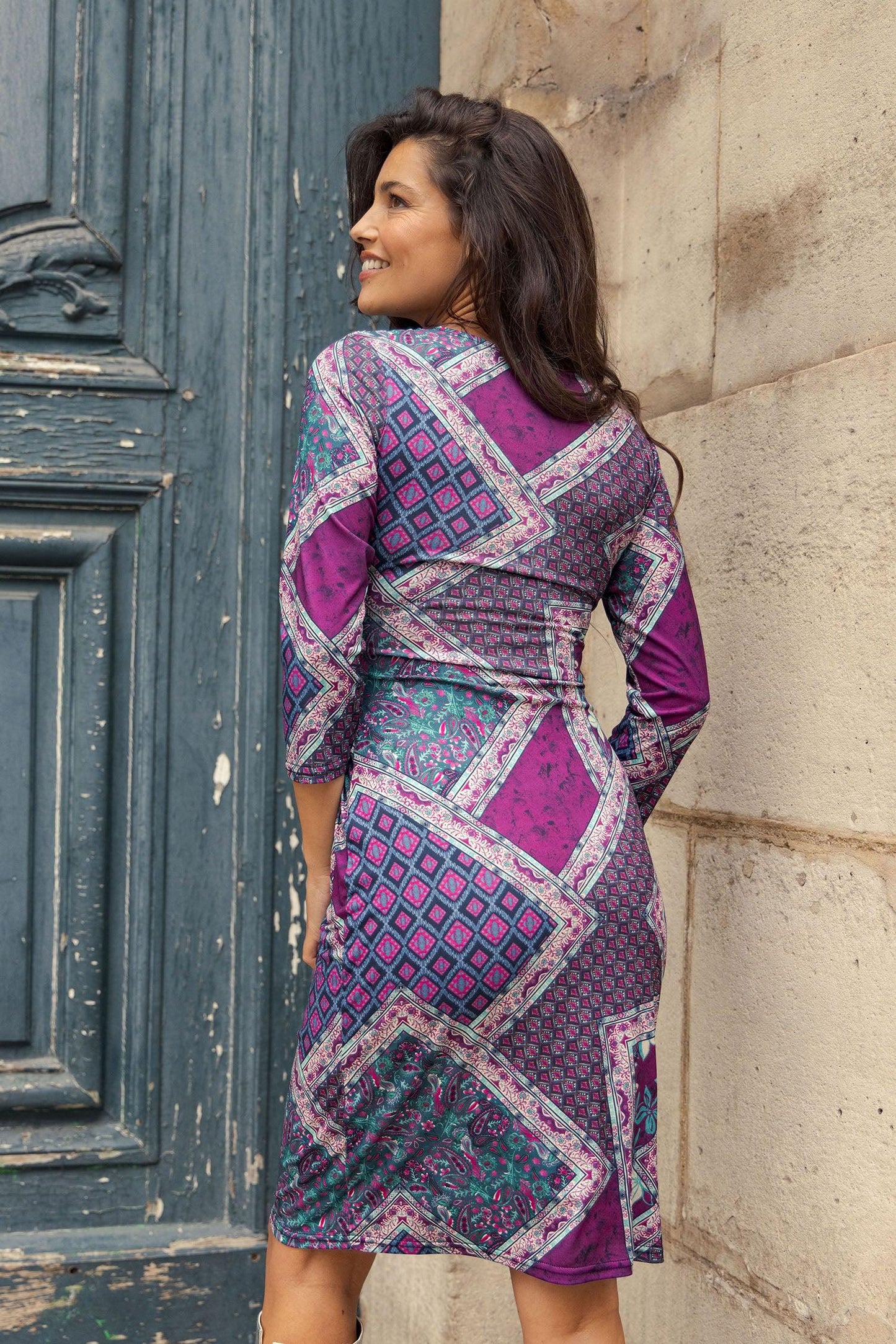 Robe Courte Alabama Violette Charme Oriental