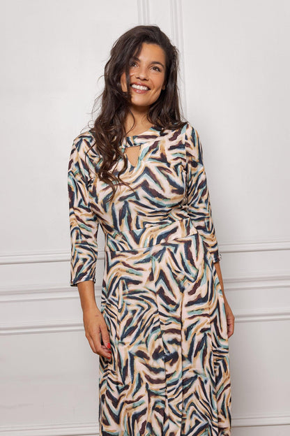 Robe Longue Gael Zébrée Colorée