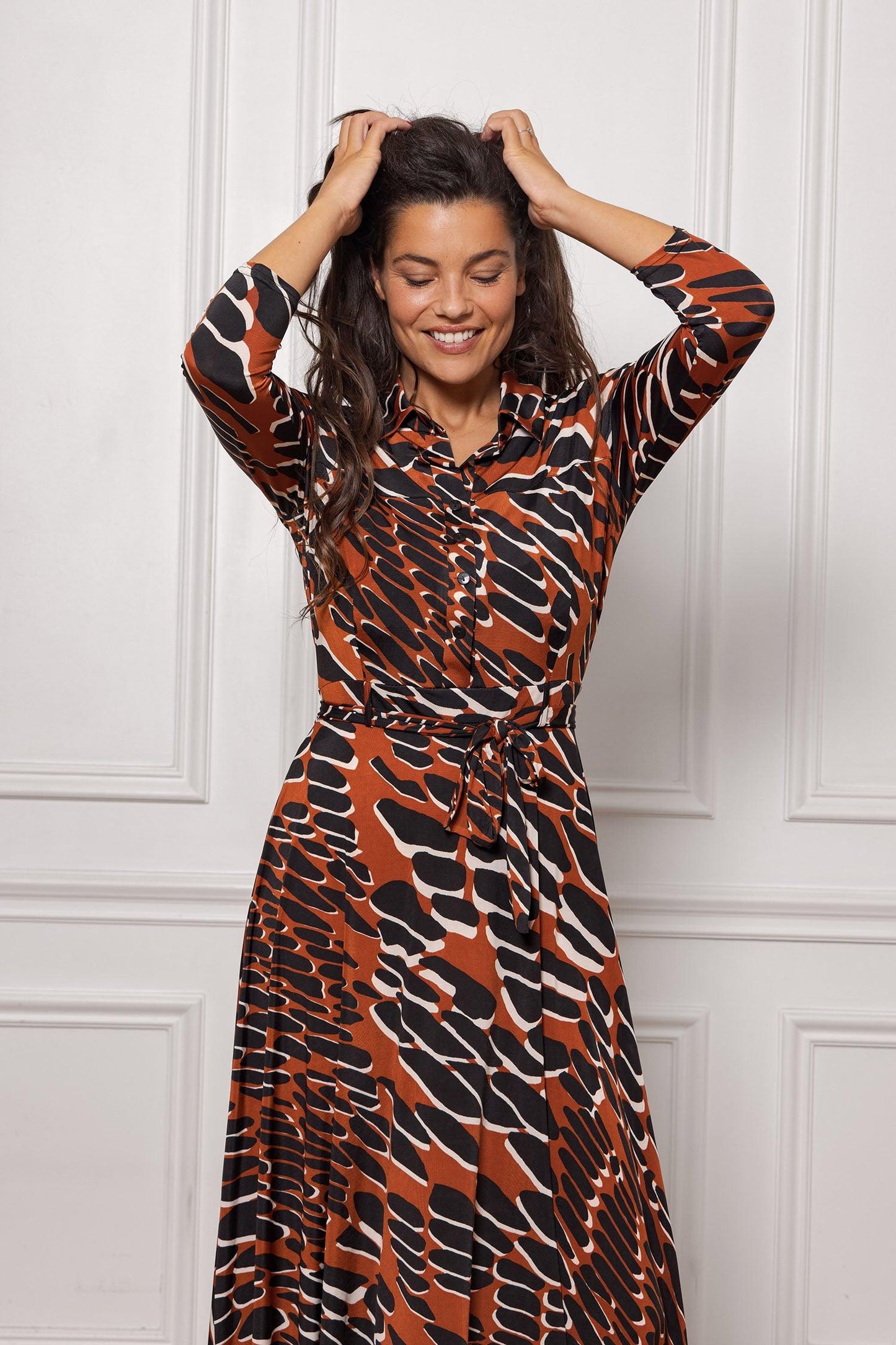 Robe Courte Sari Orange Arty