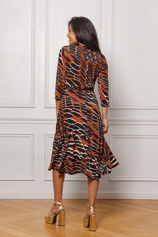 Robe Courte Sari Orange Arty