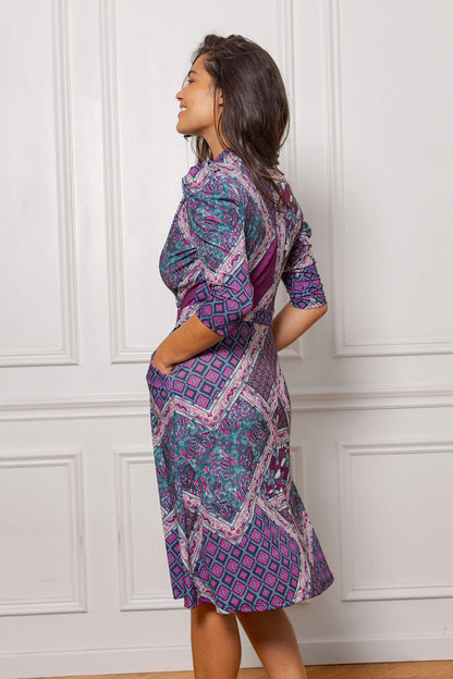 Robe Courte Otis Violette Oriental