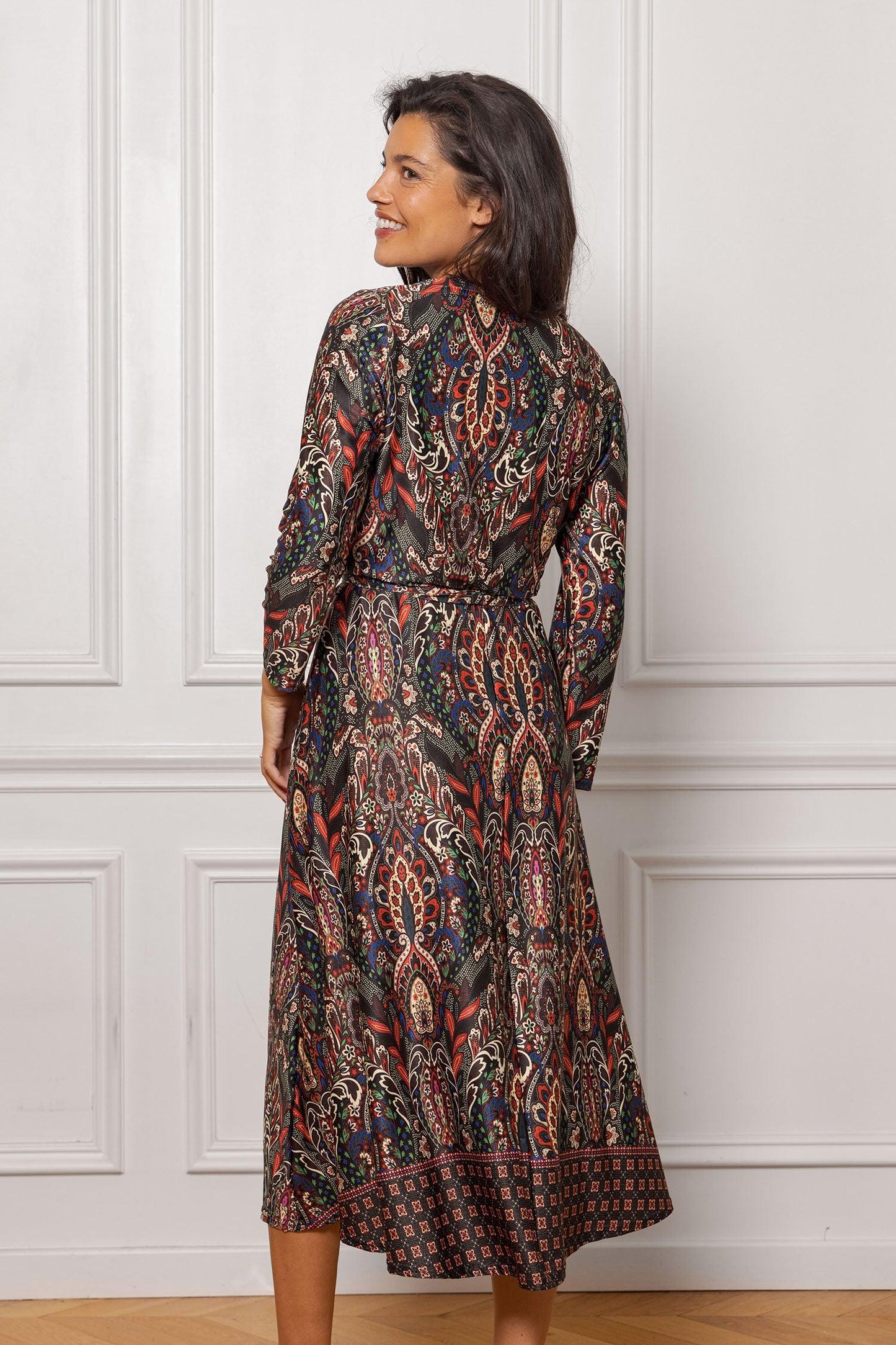 Robe Longue Rosas Arabesque Multicolore