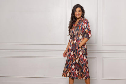 Robe Longue Bertine Multicolore Arty