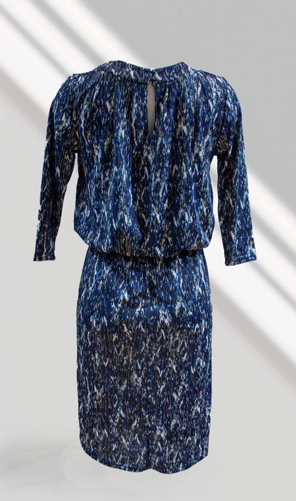 Robe Courte Zabayon Bleue & Blanche